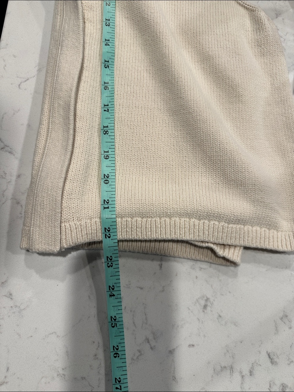 Theory Cream Knit Sleeveless Zip Polo - Picture 6 of 6